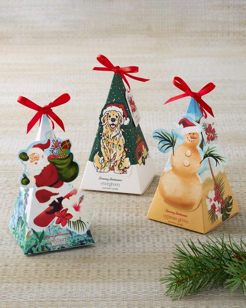 Santa Origami Candle Ornament - Multicolor