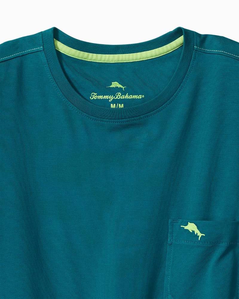 Bali Skyline Long-Sleeve T-Shirt - Dark Blue Lagoon