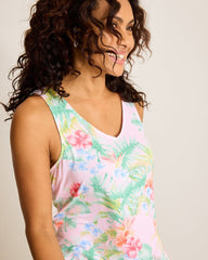 Jersey Tank &amp; Shorts Pajama Set - Pale Pink