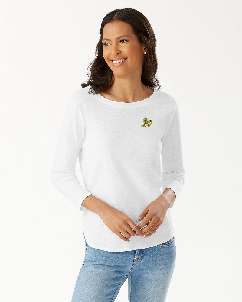 MLB Ashby Isles 3/4-Sleeve T-Shirt - athletics